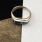 Native American Men's Navajo Opal & Black Onyx Inlay Ring | Sterling Silver | Sz 10 | 1600