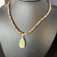 Southwestern Women's Green Opal Pendant Necklace | Sterling Silver | 17" | 14421