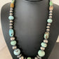 Authentic Native American Navajo Pearls Necklace | Sterling Silver Dry Creek Turquoise Beads | 21" | 1385