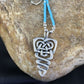Native American Turquoise Heishi Bead Necklace Pendant | Sterling Silver | 18" | 10138