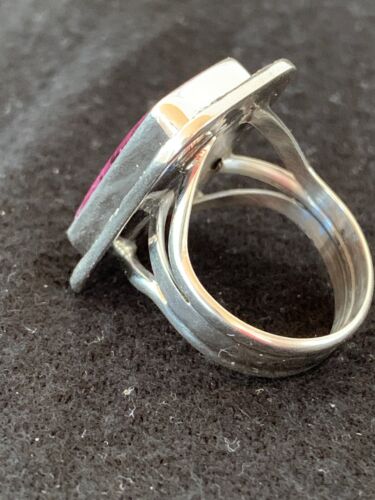 Native American Purple Spiny Oyster Ring | Sterling Silver | Sz 10 | 10205