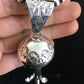 Navajo Sterling Silver Naja Necklace Pendant | 3" | Authentic Native American Handmade | 10048