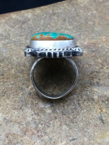 Native American Royston Turquoise Navajo Ring | Sterling Silver | Sz 7 | 4184