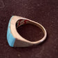 Native American Navajo Kingman Turquoise Ring | Sterling Silver | Sz 5.5 | 1130
