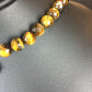 Navajo Native American | 8mm | Tiger's Eye | Sterling Silver Necklace | 20" | Southwestern