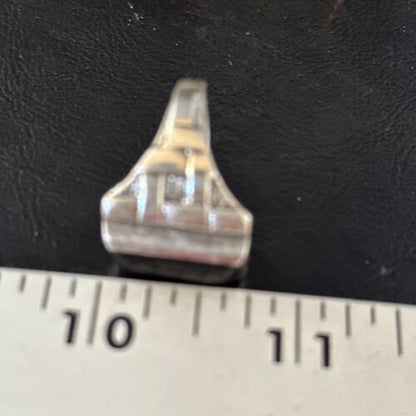 Native American Navajo Handmade Sterling Silver Black Onyx Ring | Sz 10 | 14443 - Masha USA