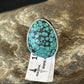 Navajo Blue Spiderweb Turquoise Ring | Sterling Silver | Sz 6 | 10283
