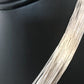 Sterling Silver Liquid Heishi Necklace | 30 Strands | Navajo Style | 17" | S431