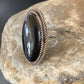Native American Old Pawn Navajo Black Onyx Ring | Sterling Silver | Sz 7 | 11947