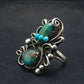 Navajo Multi-Stone Turquoise Ring | Sterling Silver | Sz 8.75 | Native American Handmade | 3182