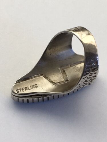 Navajo Multi-Color Opal & Turquoise Inlay Ring | Sterling Silver | Sz 8 | Authentic Native American Handmade | 1611