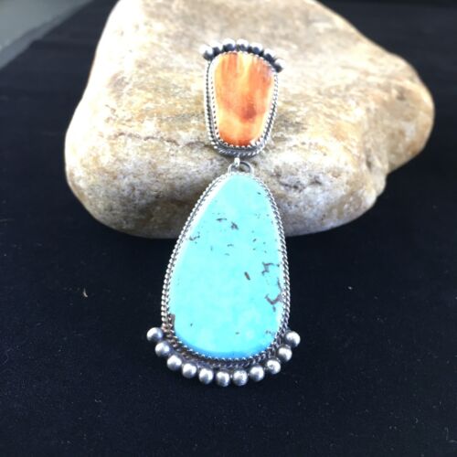 Navajo #8 Turquoise Pearls Squash Blossom Necklace | Authentic Native American Sterling Silver | Multi-Stone | 10067