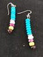 Navajo Sterling Silver Turquoise Sugilite Earrings | Blue Green | Native American