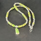 Navajo Green Turquoise Necklace Pendant | Sterling Silver | 22" | Authentic Native American Handmade | 14605