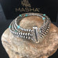 Navajo Pearls  Blue Turquoise Bracelet | 4-Strand | Sterling Silver | Authentic Native American