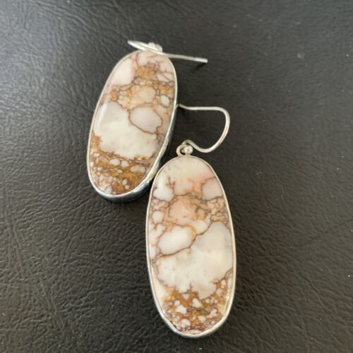 Southwestern Women's Navajo Wild Horse Earrings | Sterling Silver | Authentic Native American Handmade | 12031