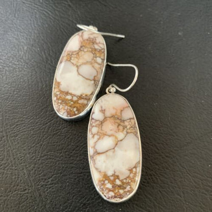 Southwestern Women's Navajo Wild Horse Earrings | Sterling Silver | Authentic Native American Handmade | 12031