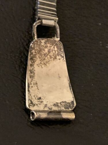 Authentic Native American Hopi Sterling Silver Watch Tips Band | Bear Paw Design | Vintage Women's Jewelry | Old Pawn | 1447