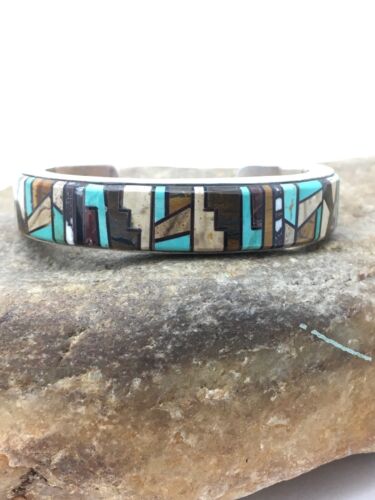 Southwestern Old Pawn Navajo Cuff Bracelet | Sterling Silver | Handmade | Authentic Native American | 4160