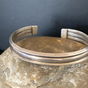 Navajo Stamped Cuff Bracelet | Sterling Silver | Authentic Native American Handmade | 1604