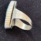 Navajo Multi-Color Lapis & Turquoise Inlay Ring | Sterling Silver | Sz 7 | Authentic Native American Handmade | 1577