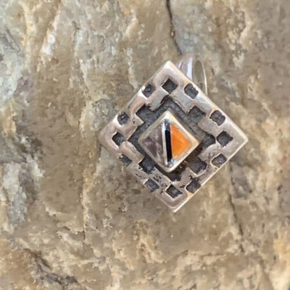 Native American Women's Navajo Sugilite Spiny Oyster Inlay Ring | Sz 6 | 11288 - Masha USA