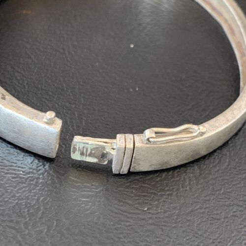 Southwestern Navajo Blue Opal Amethyst Bracelet | Sterling Silver | 7" | 13122