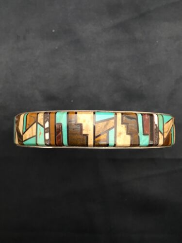 Southwestern Old Pawn Navajo Cuff Bracelet | Sterling Silver | Handmade | Authentic Native American | 4160
