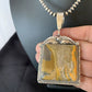 Navajo Bumblebee Jasper Pendant Necklace | Sterling Silver | Authentic Native American Handmade | 10462