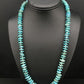 Navajo Sterling Silver Blue Graduated Turquoise Necklace | Authentic Native American | 23" | 1348