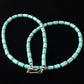 Native American Sterling Silver Blue Turquoise Necklace | 18" | 10011
