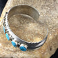 Navajo Blue Kingman Turquoise Cuff Bracelet | Sterling Silver | Authentic Native American Handmade | 1962