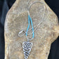Native American Turquoise Heishi Bead Necklace Pendant | Sterling Silver | 18" | 10138