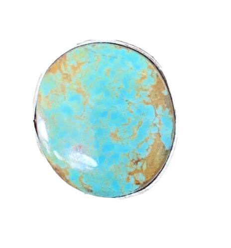 Navajo Men's Classic Blue Turquoise #8 Ring | Sterling Silver | Sz 9 | 1828
