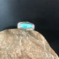 Navajo Sterling Silver Turquoise Inlay Ring | Sz 9.5 | Native American Southwestern | 3434