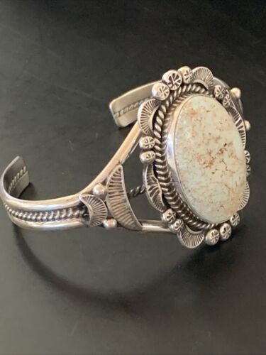 High-Grade Dry Creek Turquoise Cuff Bracelet | Navajo Sterling Silver | Authentic Native American Jewelry | 2083