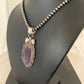 Navajo Pearls Necklace with Purple Charoite Pendant | Sterling Silver | Authentic Native American Handmade | 652