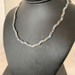 Southwestern Sterling Silver Necklace | Lapis & Opal Inlay Pendant | 16" | 01426