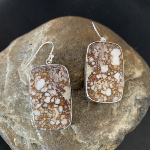 Southwestern Women's Navajo Wild Horse Earrings Set | Sterling Silver | Authentic Native American Handmade | 12030