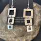 Native American Old Pawn Dangle Earrings | Sterling Silver | 1.5" | 12984