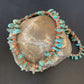 Navajo Green Turquoise & Red Spiny Oyster Necklace | Sterling Silver | Authentic Native American Handmade | 20" | 13221
