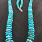 Navajo Kingman Turquoise Pendant Graduated Necklace | Sterling Silver | Authentic Native American | 30"