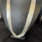 Liquid Heishi Necklace | 50 Strands Sterling Silver | 28" Silver Tubes | Authentic Native American Handmade | 14707