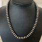 Navajo Pearl Rondelle Necklace | Sterling Silver Beads | Handmade | 17" | 2156