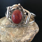 Native American Navajo Apple Coral Bracelet | Sterling Silver | J Platero | 8038