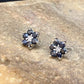 Native American Black Onyx Navajo Earrings | Sterling Silver | Authentic Handmade | 8981