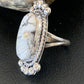 Navajo White Buffalo Turquoise Ring | Sterling Silver | Sz 8.5 | Authentic Native American Handmade | 13348