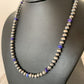 Navajo Pearls Purple Sugilite Bead Necklace | Sterling Silver | 19" | Authentic Native American Handmade | 488