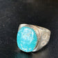 Navajo Blue Kingman Turquoise Ring | Sterling Silver | Sz 11 | Authentic Native American Handmade | 14145