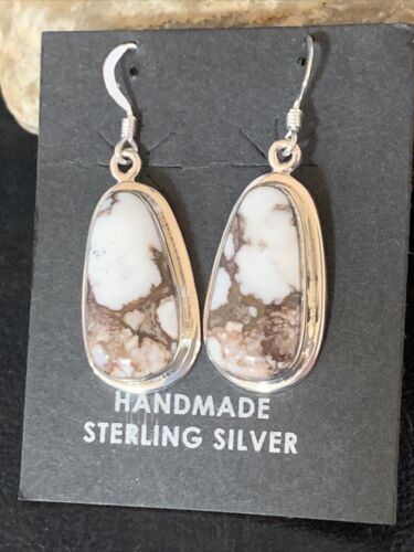 Native American Women's Wild Horse Earrings | Sterling Silver | Navajo Handmade | 14085